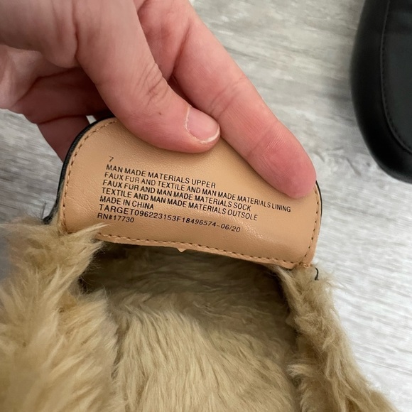 A New Day Faux Leather Fur Lined Loafers 7 - Picture 3 of 6